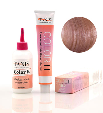 TANIS COLOR-IT Permanent Hårfärg 10.2 Beige Platin (100 ml)