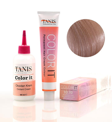 TANIS COLOR-IT Permanent Hårfärg 10.70 Ultra Vaniljblond (100 ml)