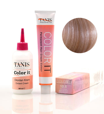TANIS COLOR-IT Permanent Hårfärg 10.8 Glänsande Ljusblond (100 ml)