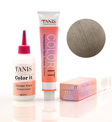 TANIS COLOR-IT Permanent Hårfärg 11.1 Platin Askblond (100 ml)