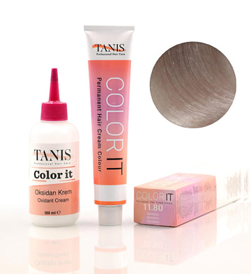 TANIS COLOR-IT Permanent Hårfärg 11.80 Aluminium (100 ml)