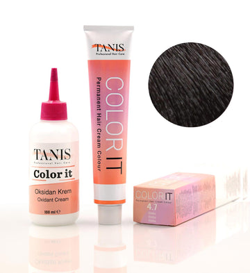 TANIS COLOR-IT Permanent Hårfärg 4.7 Mocka (100 ml)
