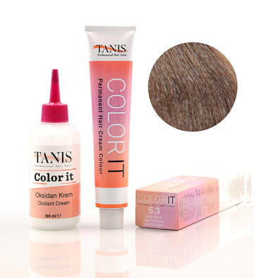 TANIS COLOR-IT Permanent Hårfärg 5.3 Ljus Guldbrun (100 ml)