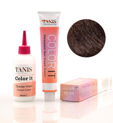 TANIS COLOR-IT Permanent Hårfärg 55.65 Rubinröd (100 ml)