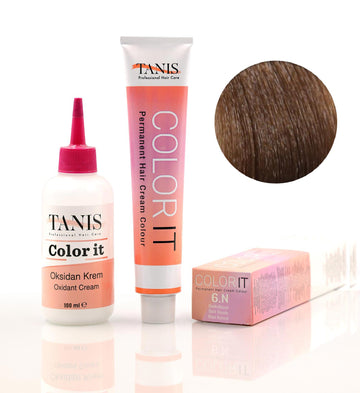 TANIS COLOR-IT Permanent Hårfärg 6N Mörkbrun (100 ml)