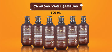Tanis Arganolje-Schampo 6-pack (500 ml)