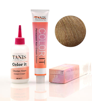 TANIS COLOR-IT Permanent Hårfärg 7.3 Mellanguldblond (100 ml)