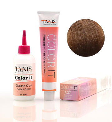 TANIS COLOR-IT Permanent Hårfärg 7.37 Bärnstensblond (100 ml)