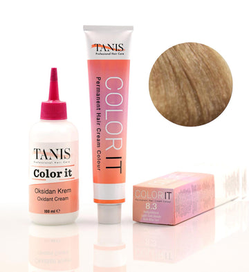TANIS COLOR-IT Permanent Hårfärg 8.3 Ljus Guldblond (100 ml)