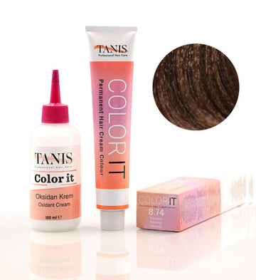 TANIS COLOR-IT Permanent Hårfärg 8.74 Jakaranda (100 ml)