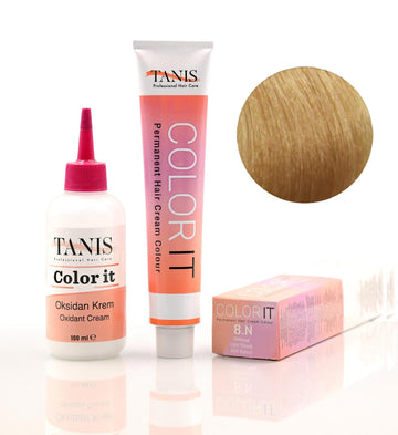 TANIS COLOR-IT Permanent Hårfärg 8N Ljusbrun (100 ml)