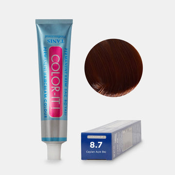 TANIS COLOR-IT Permanent Hårfärg 8.7 Ceylon Ljusbeige (100 ml)