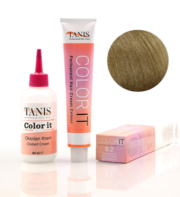 TANIS COLOR-IT Permanent Hårfärg TANİS Color-it 100 ML Permanent Saç boyası 9.2 Ljus Beige Askblond (100 ml)