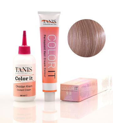 TANIS COLOR-IT Permanent Hårfärg 9.8 Light Blonde Pärla (100 ml)