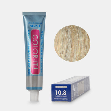 TANIS COLOR-IT Permanent Hårfärg 10.8 Glänsande Ljusblond (100 ml)