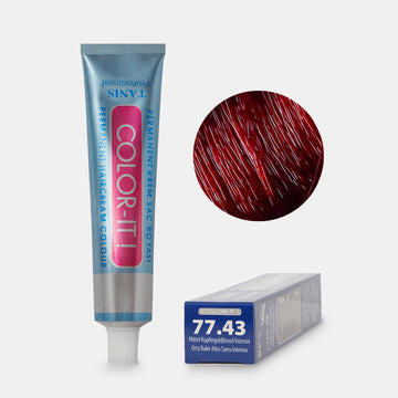 TANIS COLOR-IT Permanent Hårfärg 77.43 Mellan Koppar-Guldblond Intensiv (100 ml)