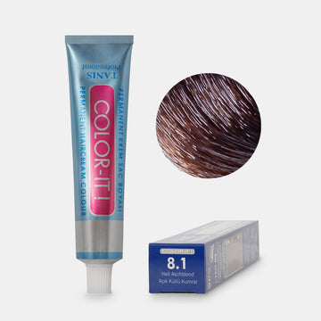 TANIS COLOR-IT Permanent Hårfärg 8.1 Ljus Askbrun (100 ml)